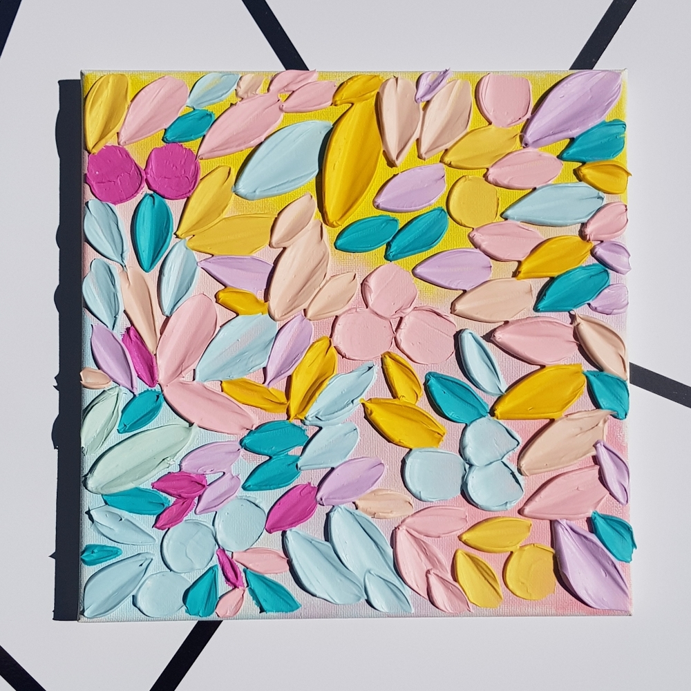 Mixed media wall art